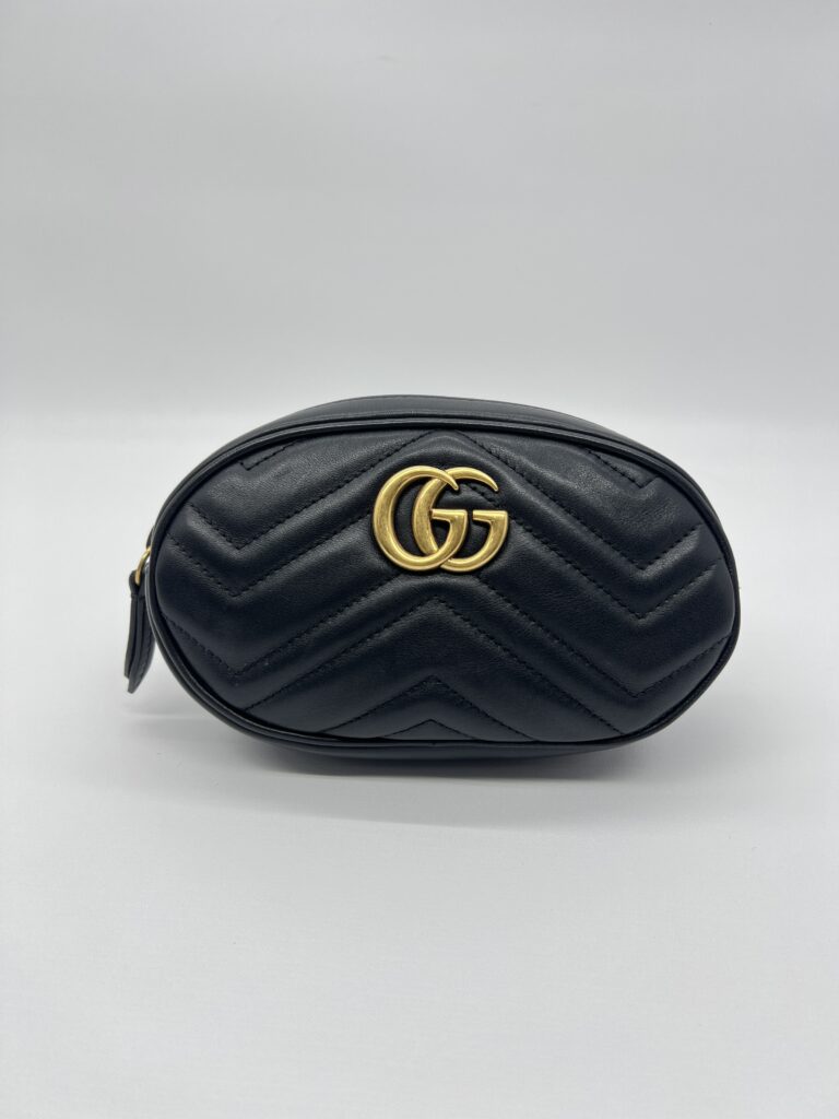 Gucci Marmont Belt Bag Black GHW