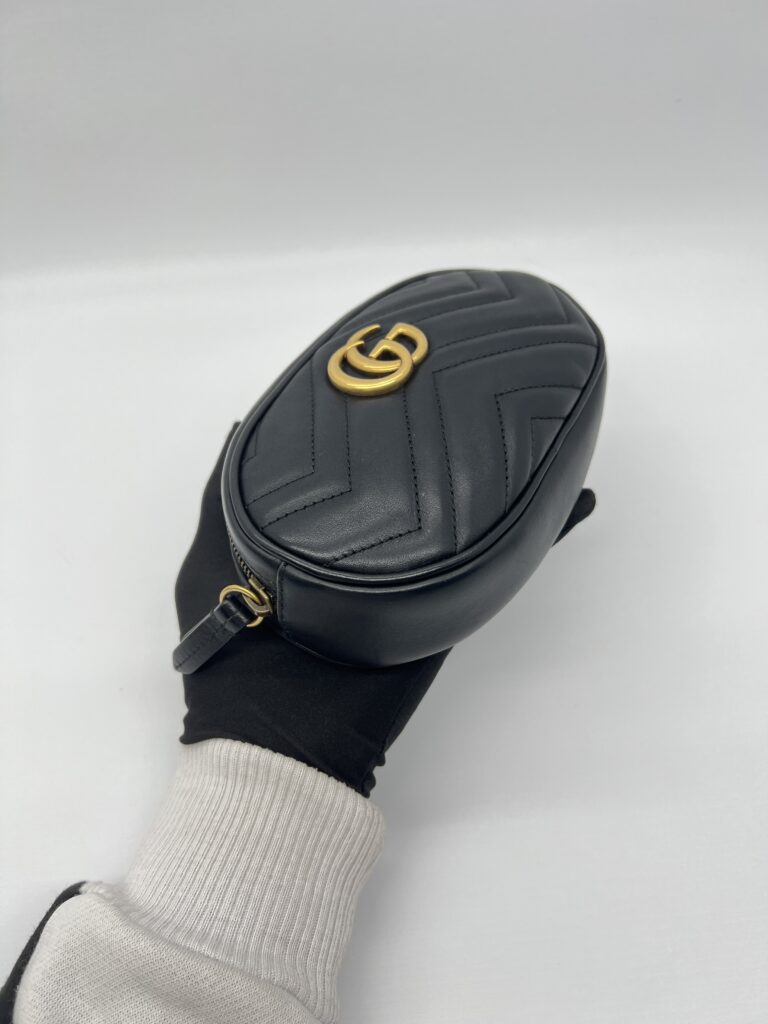 Gucci Marmont Belt Bag Black GHW