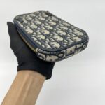 Dior Tech Phone Holder Blue Oblique GHW