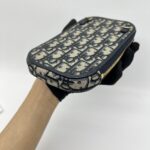 Dior Tech Phone Holder Blue Oblique GHW