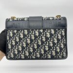 Dior Montaigne 30 Canvas Blue Oblique