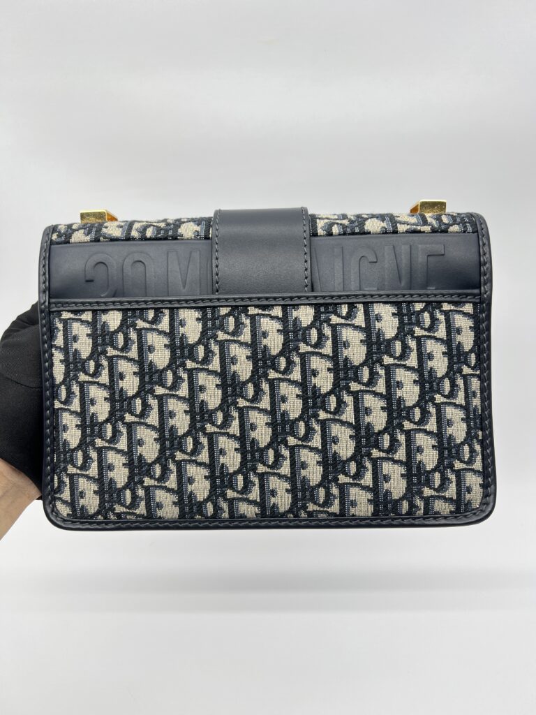 Dior Montaigne 30 Canvas Blue Oblique