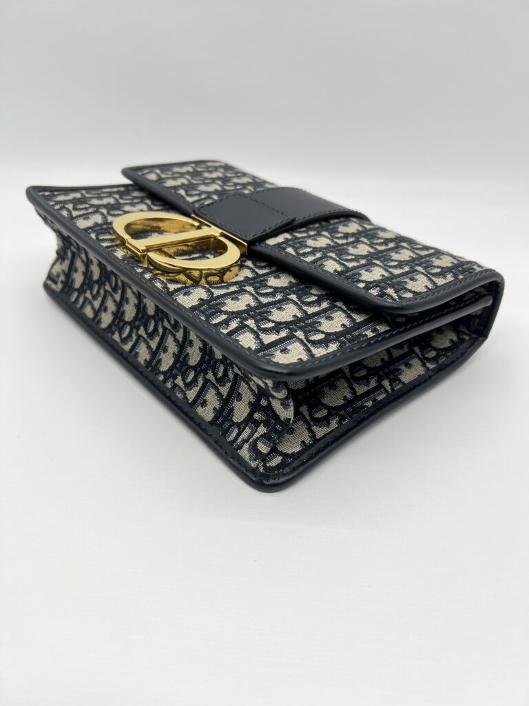 Dior Montaigne 30 Canvas Blue Oblique