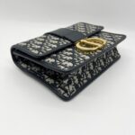 Dior Montaigne 30 Canvas Blue Oblique
