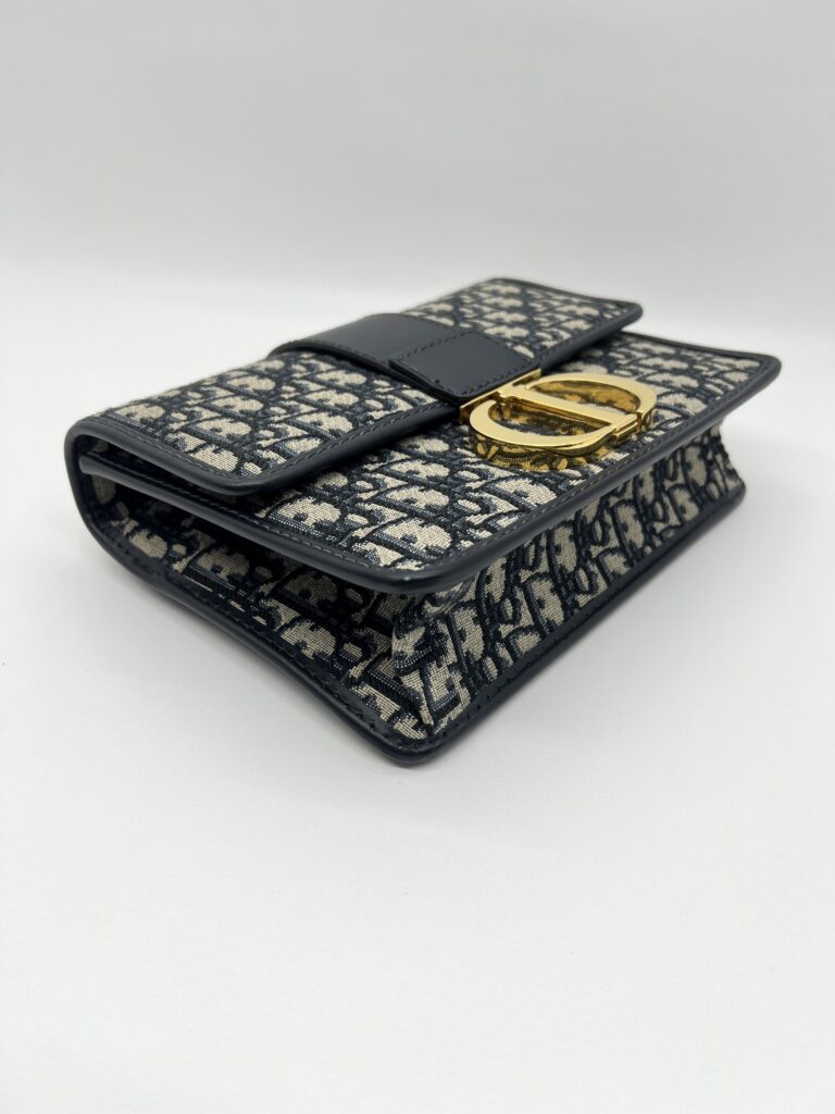 Dior Montaigne 30 Canvas Blue Oblique