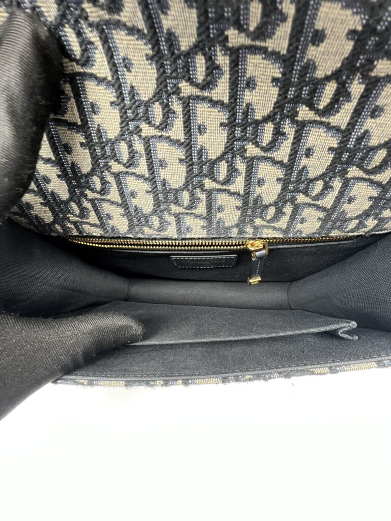 Dior Montaigne 30 Canvas Blue Oblique