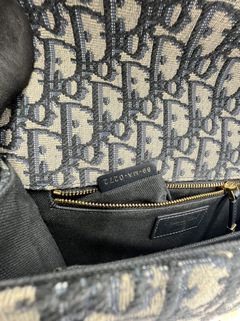 Dior Montaigne 30 Canvas Blue Oblique