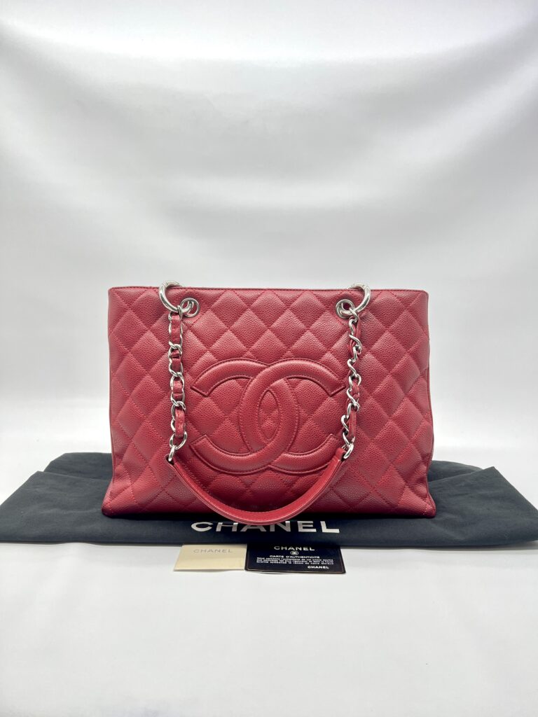 Chanel GST Caviar Red SHW