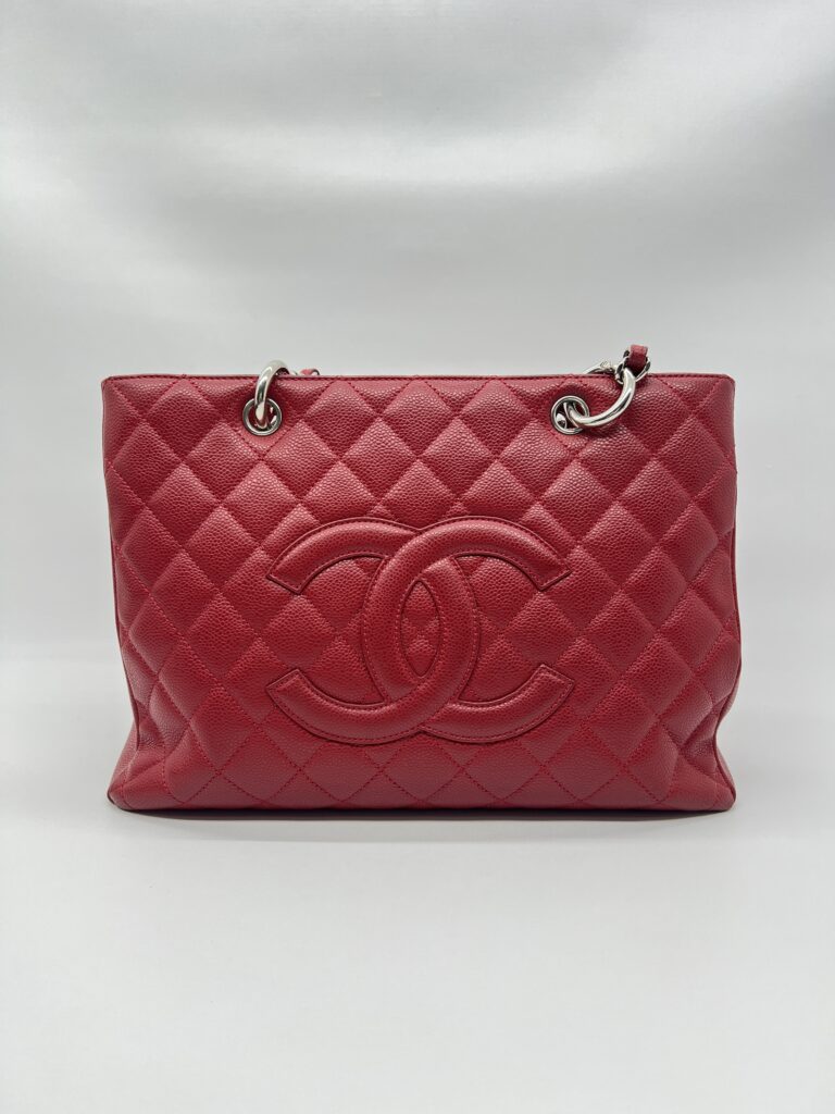 Chanel GST Caviar Red SHW
