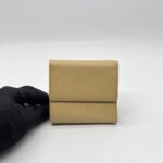 Chanel CC Trifold Wallet Calfskin Beige GHW