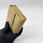 Chanel CC Trifold Wallet Calfskin Beige GHW