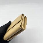 Chanel CC Trifold Wallet Calfskin Beige GHW