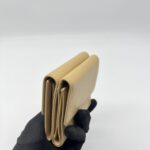 Chanel CC Trifold Wallet Calfskin Beige GHW