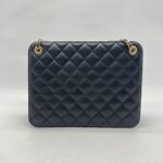 Chanel Accordion Chain Bag Lambskin Black GHW