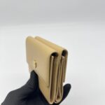 Chanel CC Trifold Wallet Calfskin Beige GHW