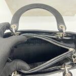 Dior Lady Dior Medium Vernis Black SHW