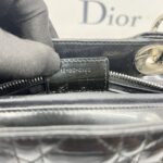 Dior Lady Dior Medium Vernis Black SHW