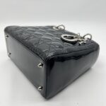 Dior Lady Dior Medium Vernis Black SHW