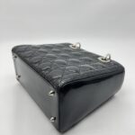 Dior Lady Dior Medium Vernis Black SHW