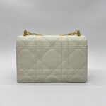 Dior Mini Miss Caro Lambskin White GHW