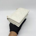 Dior Mini Miss Caro Lambskin White GHW