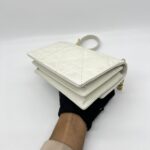 Dior Mini Miss Caro Lambskin White GHW
