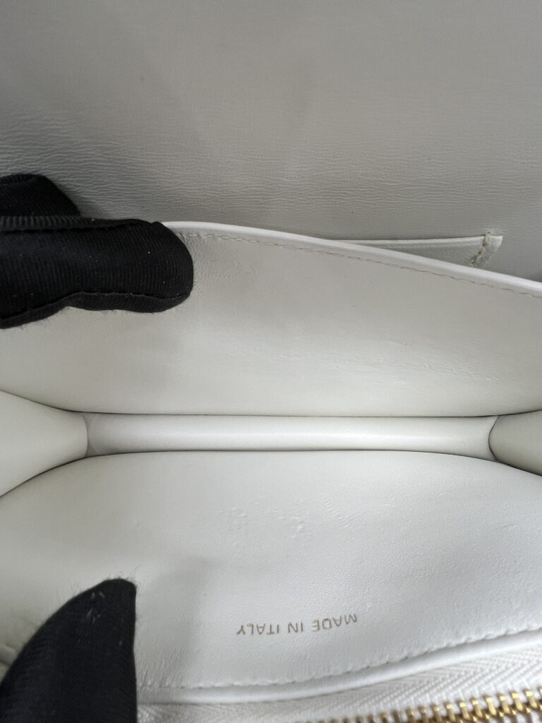 Dior Mini Miss Caro Lambskin White GHW