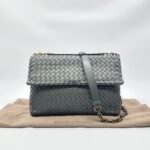 Bottega Veneta Olimpia Medium Grey GHW