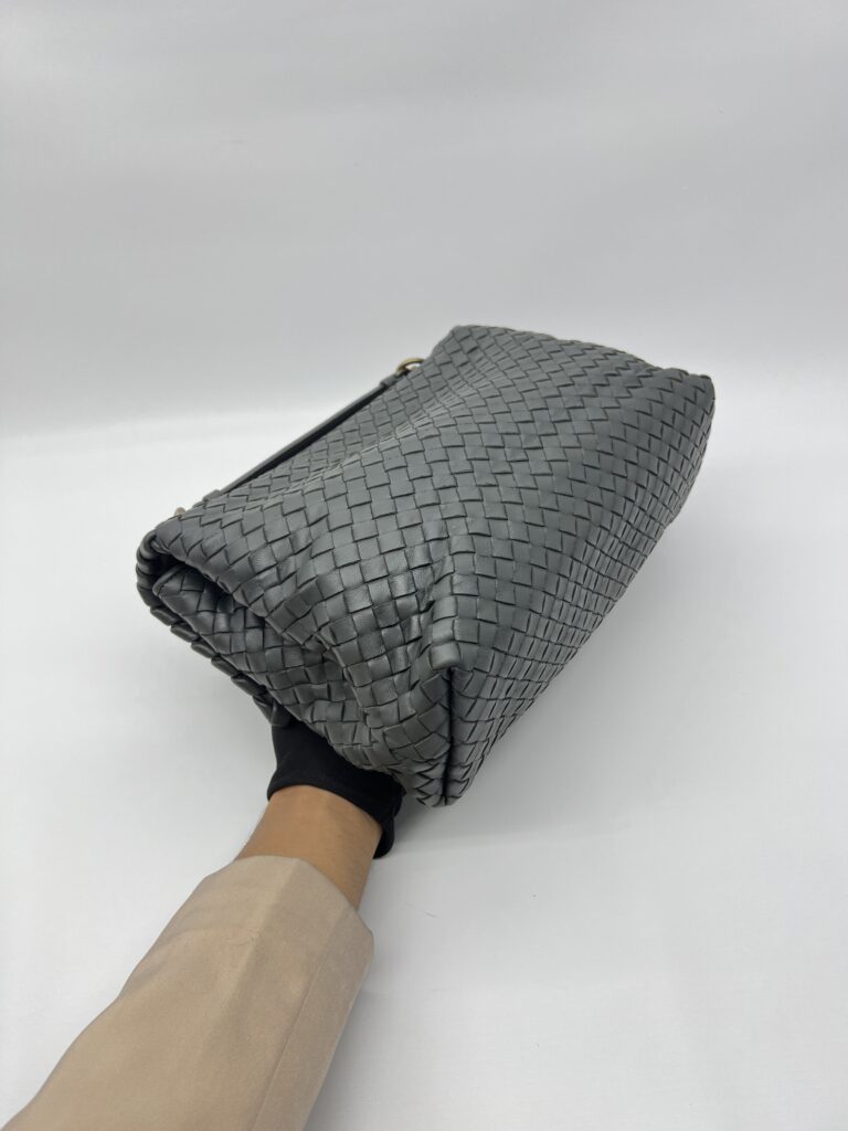 Bottega Veneta Olimpia Medium Grey GHW