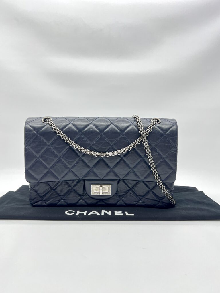 Chanel 2,55 Reissue Flap 227 Calfskin Blue RHW