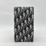 Dior Verticale Saddle Pouch Blue Dior Oblique Jacquard