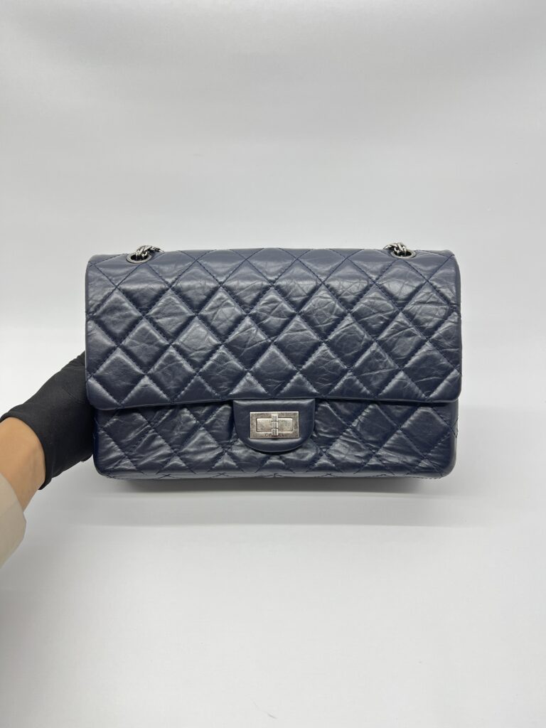 Chanel 2,55 Reissue Flap 227 Calfskin Blue RHW