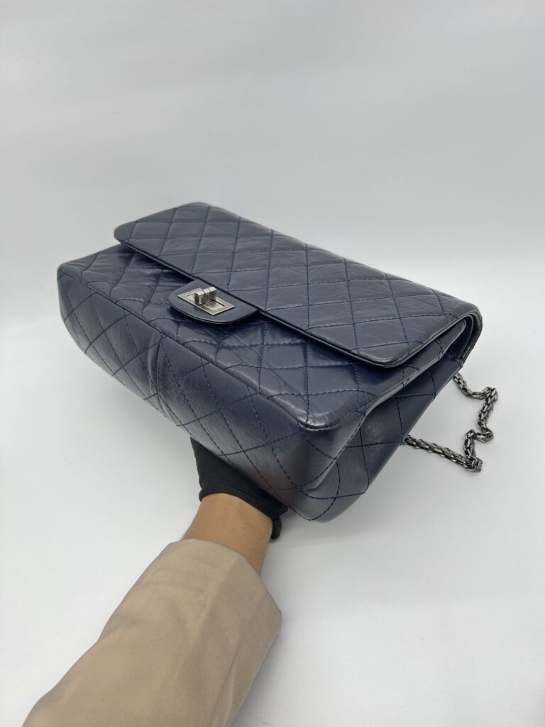 Chanel 2,55 Reissue Flap 227 Calfskin Blue RHW