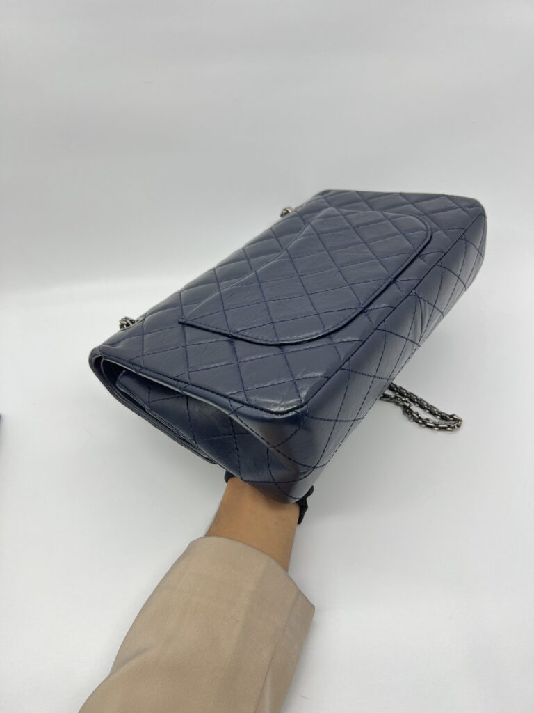 Chanel 2,55 Reissue Flap 227 Calfskin Blue RHW