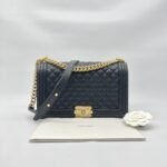 Chanel Boy 28 Caviar Black GHW