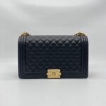 Chanel Boy 28 Caviar Black GHW