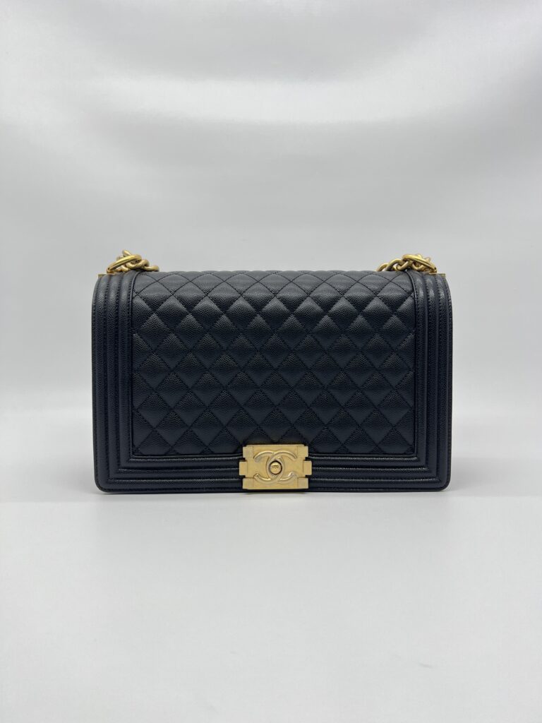 Chanel Boy 28 Caviar Black GHW