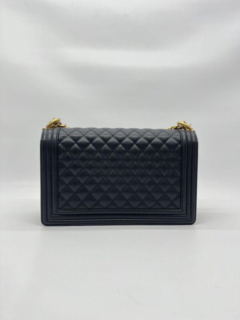 Chanel Boy 28 Caviar Black GHW