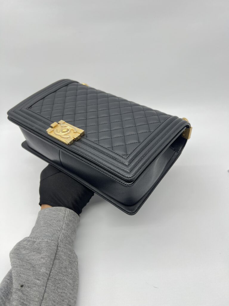 Chanel Boy 28 Caviar Black GHW