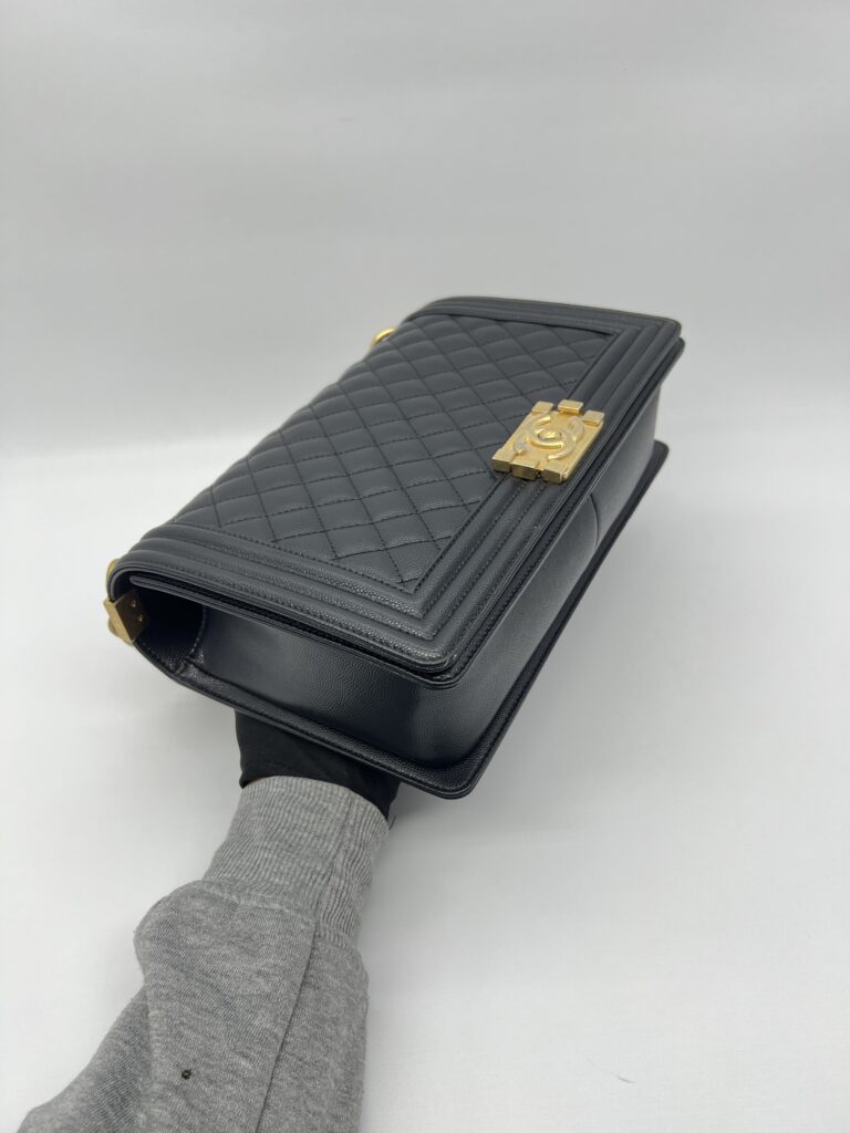 Chanel Boy 28 Caviar Black GHW