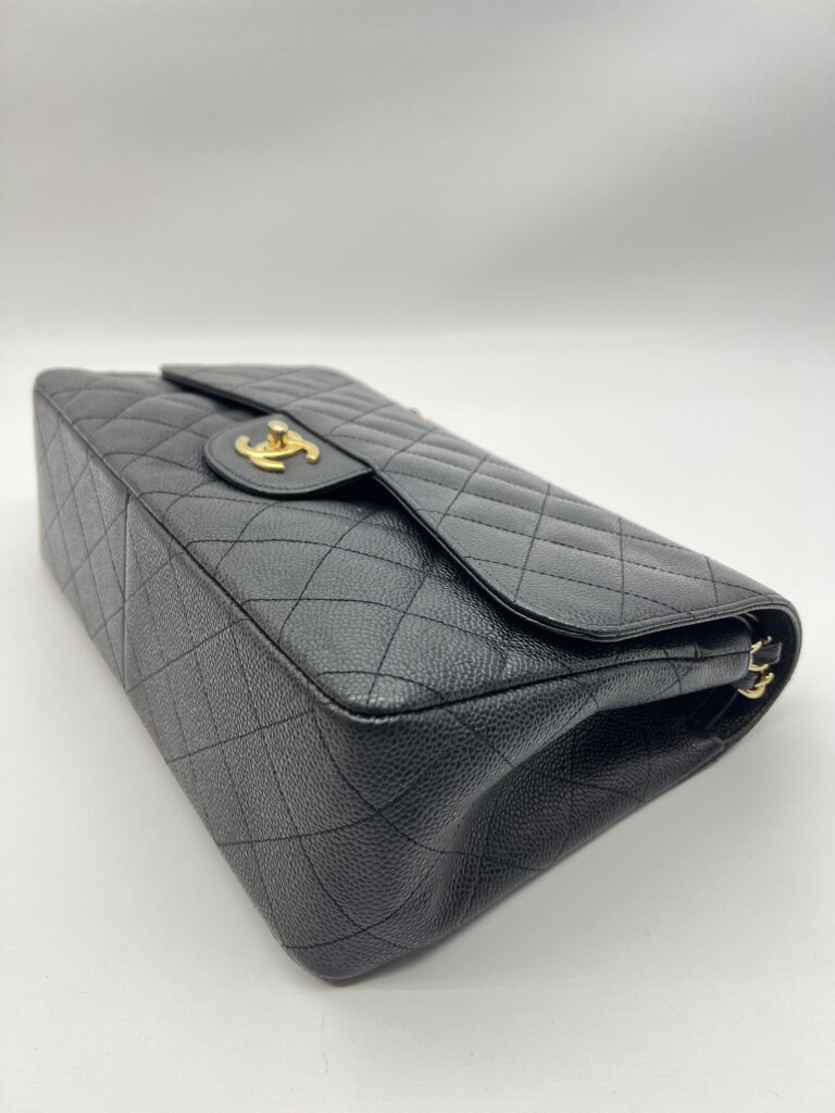 Chanel Classic Jumbo D Flap Caviar Black GHW