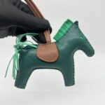 Hermes Rodeo Charm Vert Gold