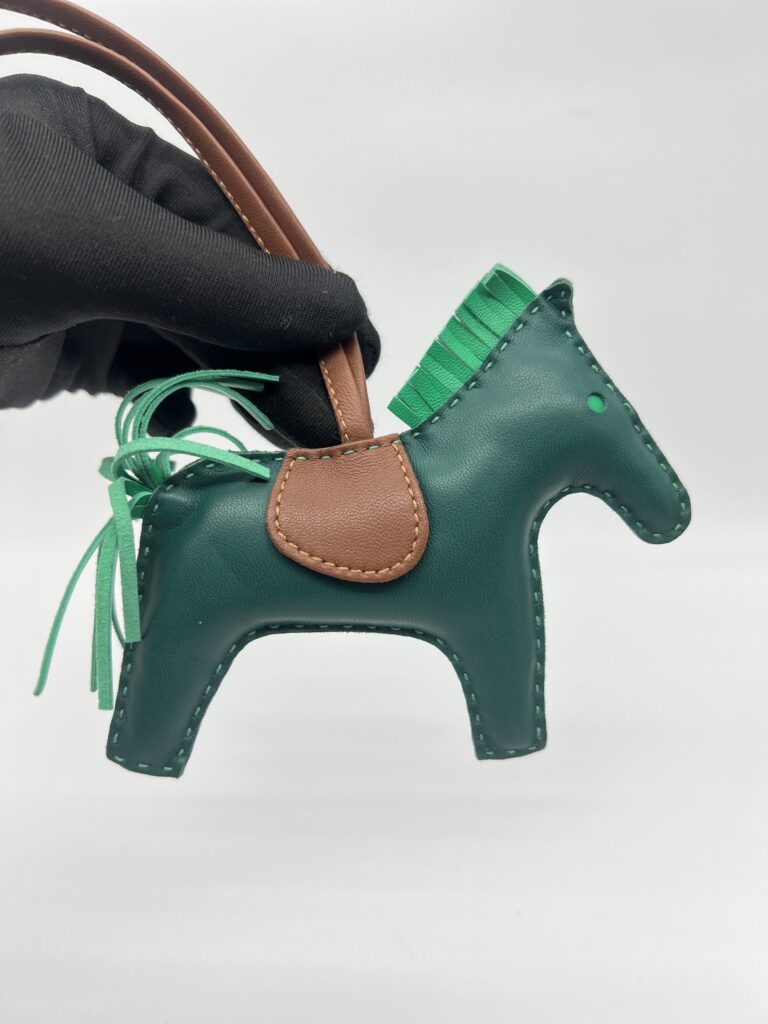 Hermes Rodeo Charm Vert Gold