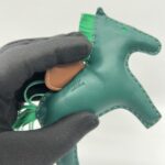 Hermes Rodeo Charm Vert Gold