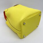 Hermes Picotin 18 Clemence Limoncello/Orange Minium PHW