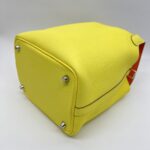 Hermes Picotin 18 Clemence Limoncello/Orange Minium PHW