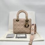 Dior lady Dior Small Lambskin Powder Pink GHW