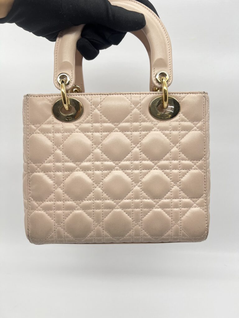 Dior lady Dior Small Lambskin Powder Pink GHW