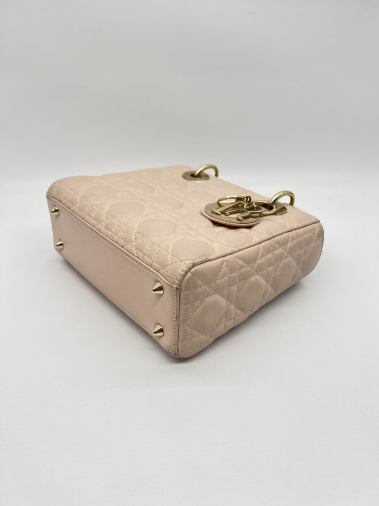 Dior lady Dior Small Lambskin Powder Pink GHW