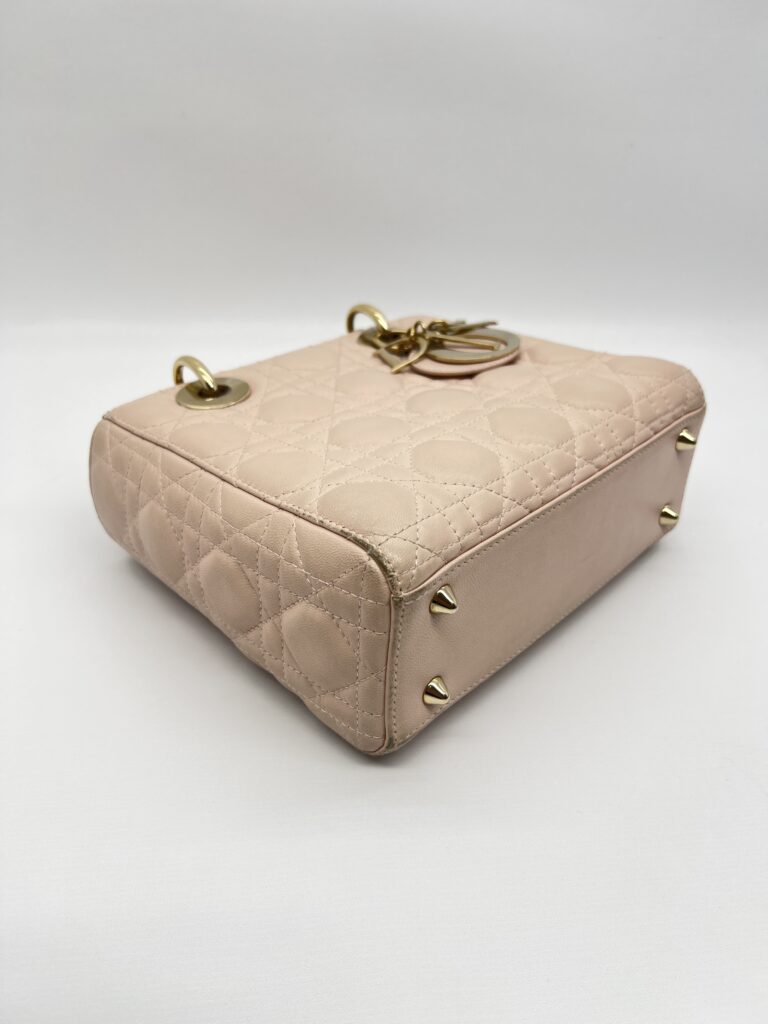 Dior lady Dior Small Lambskin Powder Pink GHW